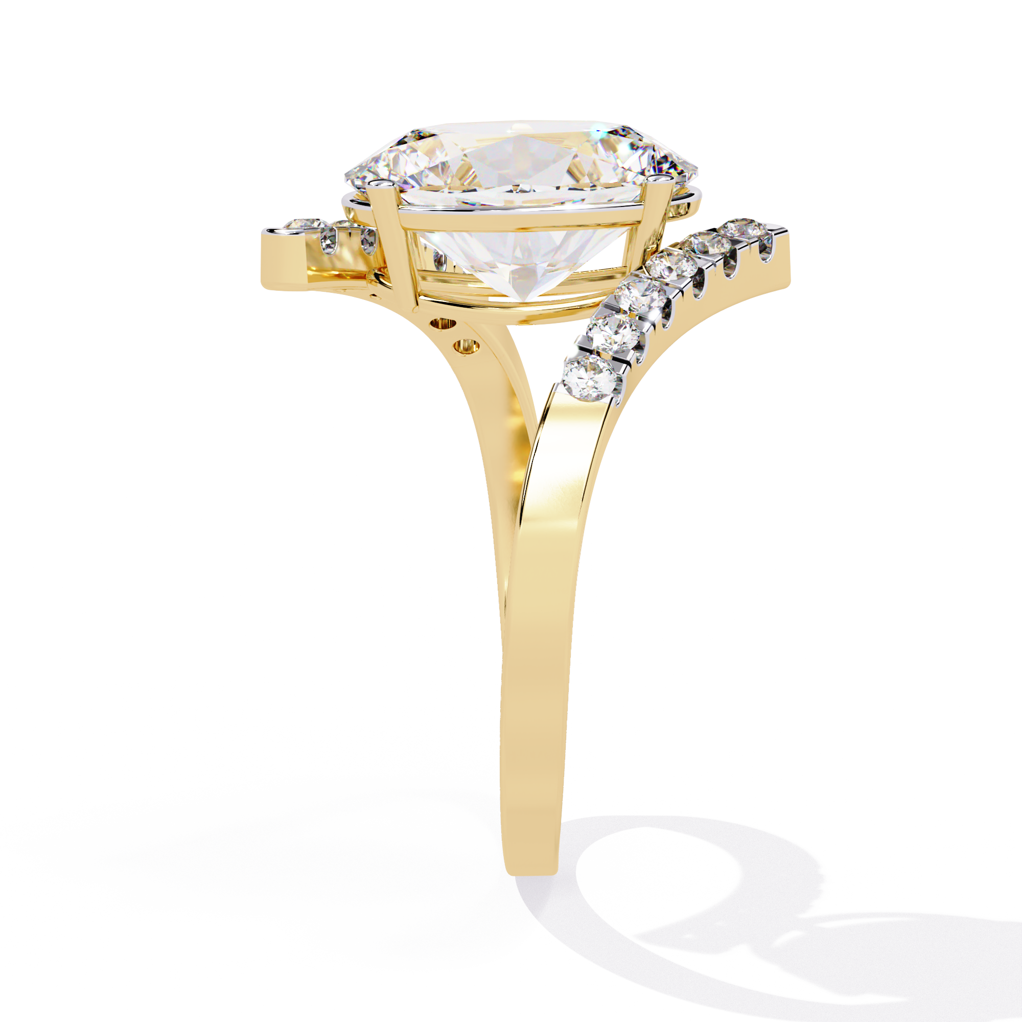 Solitairekart 2.41ct Oval Cut Halo Natural Diamond Ring-H Color, VS1 Clarity